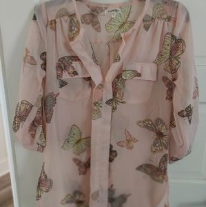 Long Sleeved sheer blouse